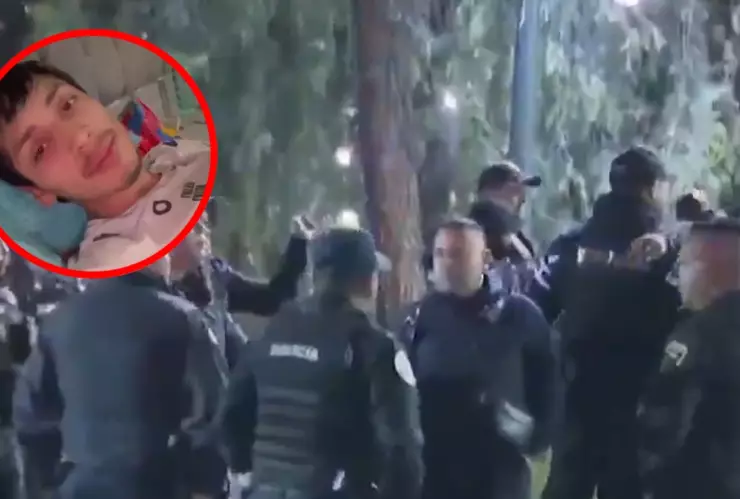 Polic&iacute;as de CDMX golpearon a Erick Omar al detenerlo.