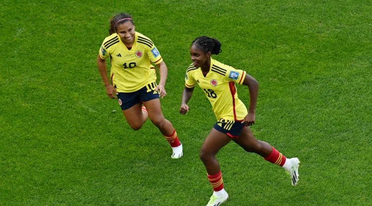 Linda Caicedo con la selección de Colombia
