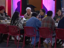La cena después del nacimiento del potrillo