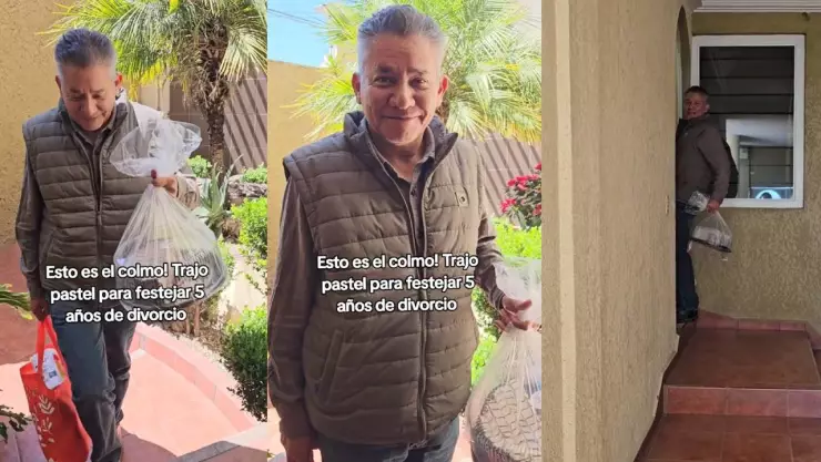 Hombre festeja sus años de soltería junto a su ex y se viraliza (VIDEO)