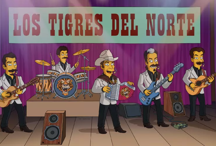 Los Tigres del Norte en Los Simpson