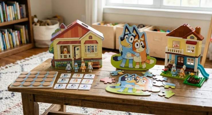 Juguetes Bluey habilidades visuales