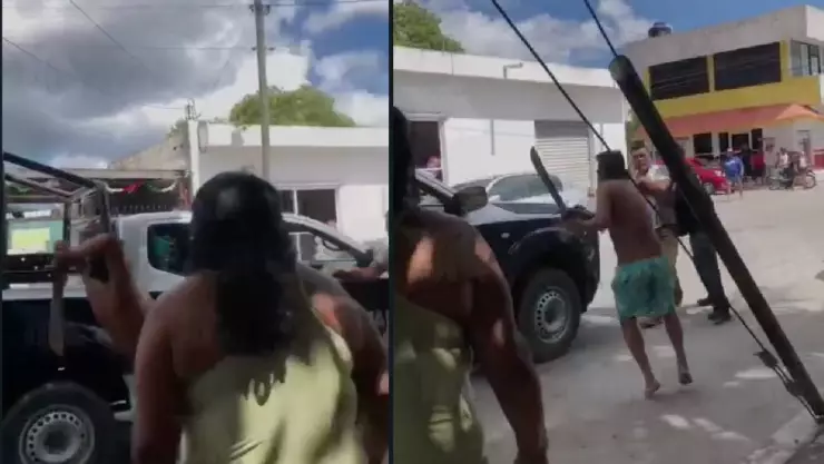 Hombre ataca con machete a otro en Cozumel tras acalorada discusión; VIDEO.jpg