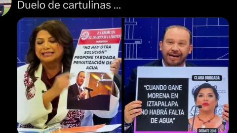 Los mejores MEMES del debate Chilango: ¿Fue un duelo de cartulinas?