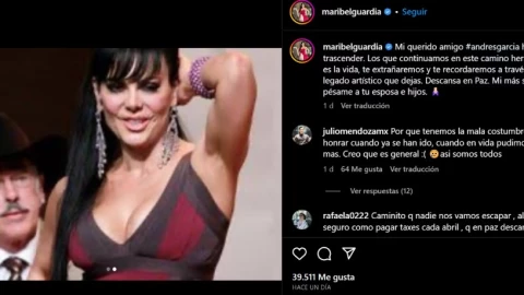 Tunden a Maribel Guardia por subir foto inadecuada con Andrés García