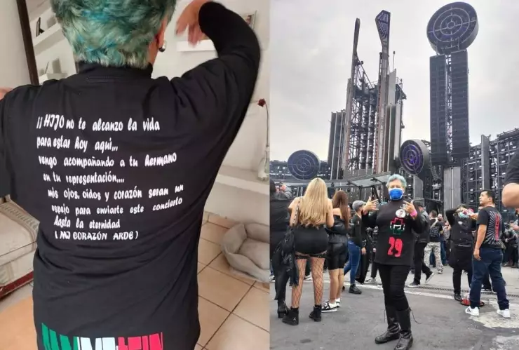 Mamá acude a concierto en honor a su hijo.