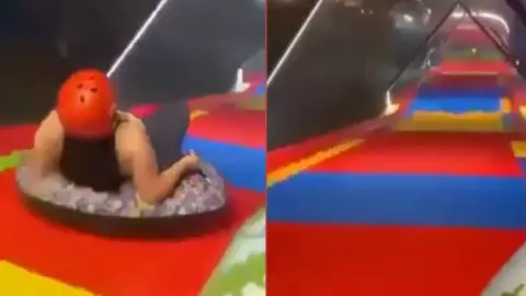 VIDEO: Muere mujer al salir proyectada de un tobogán en parque de diversiones