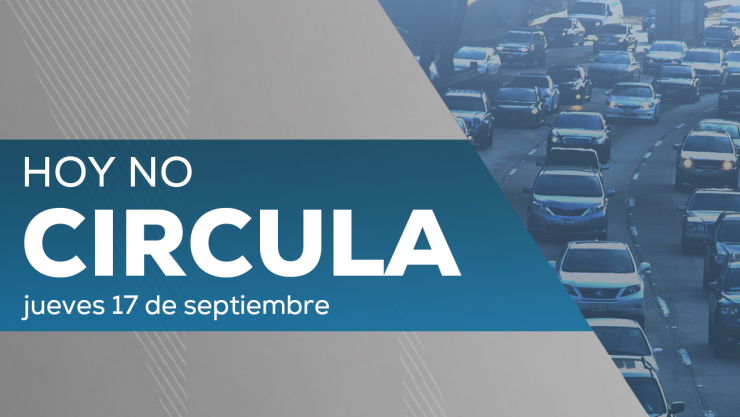 Autos que suspenden su circulación jueves 17 de septiembre