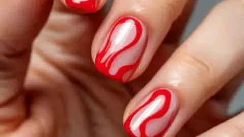 Diseño de uñas con espacio negativo