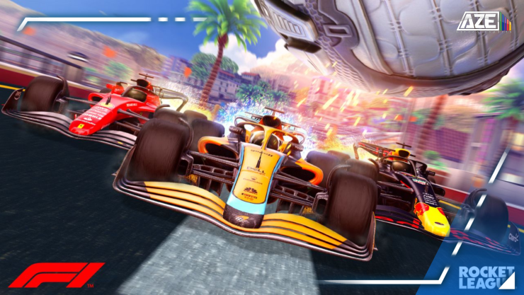 Contenido de F1 en Rocket League