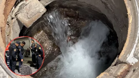 CDMX: Una fuga en Azcapotzalco lleva el agua directo a la coladera, en San Pedro Xalpa