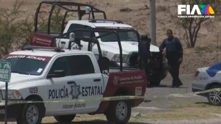 sonora violencia patrullas en escena del crimen