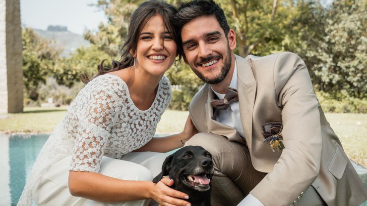 Risa, la perrita de Laura y Jorge Bolaños