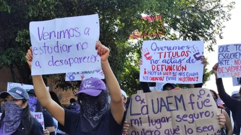 Estudiantes de la UAEM reportan amenazas tras marchas