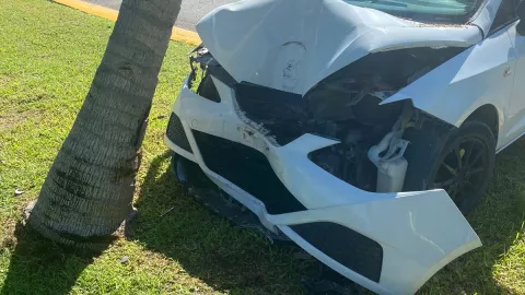 Se registra accidente vehicular en la Zona Hotelera de Cancún