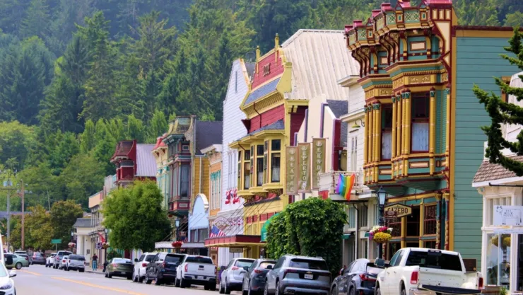 Una calle de Ferndale, en California.