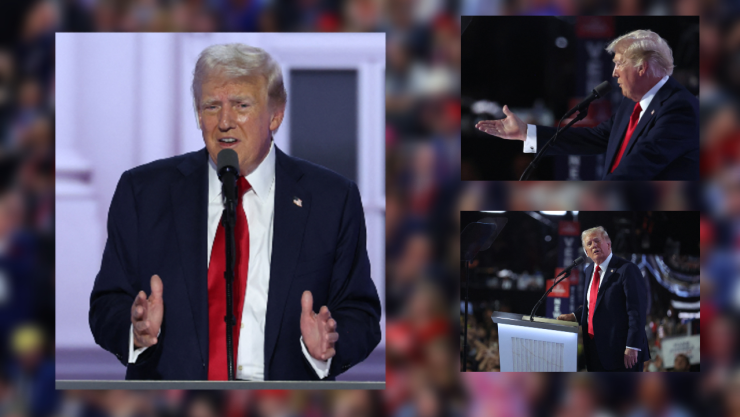 Donald Trump en la Convención Nacional Republicana.