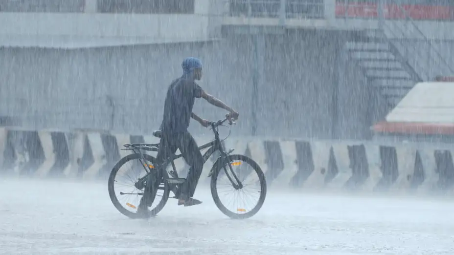 Lluvias torrenciales en Chennai, India.