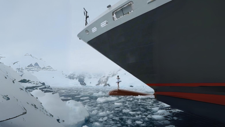 bailarina de Ballet en la Antártida