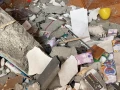 Hogar de la familia Frías después de una explosión.