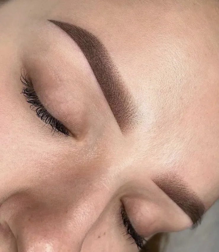 Estilo bold o ceja poblada organizada