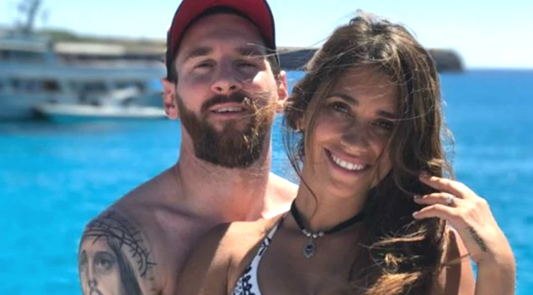 lionel messi y su esposa