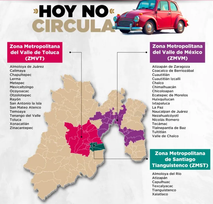 hoy no circula municipios eodmex 2026