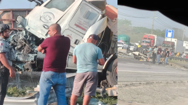 Reporte vial: Intensa carga vehicular por accidente en ruta Coatzacoalcos a Cárdenas.