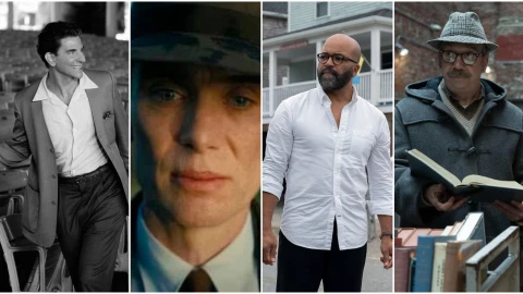 Bradley Cooper (Maestro), Cillian Murphy (Oppenheimer), Jeffrey Wright (American Fiction) y Paul Giamatti (The Holdovers).