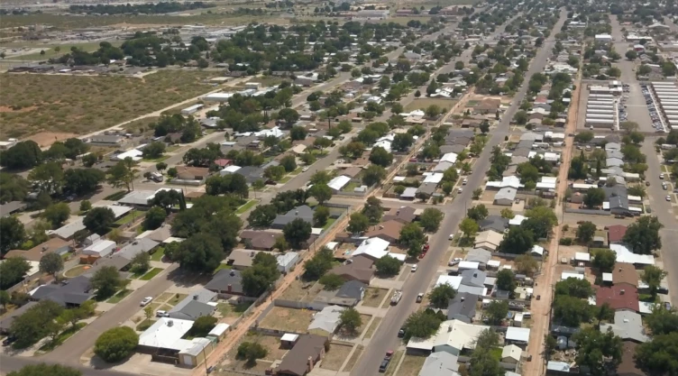Vista aérea de Kermit, Texas