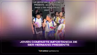 Joven comparte la importancia de estar presente para su hermano menor
