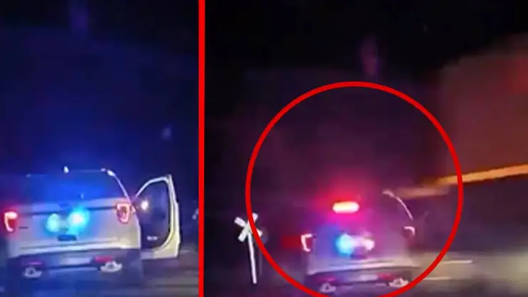 Tren se lleva a patrulla con detenida dentro