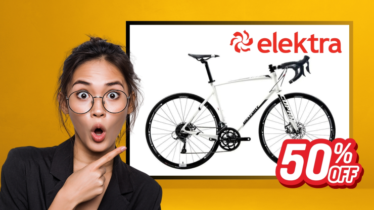 Elektra rebaja a mitad de precio bicicleta de ruta