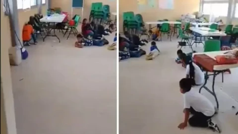 balacera en chiapas escuela primaria maestro video