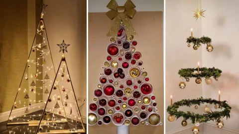 La opción minimalista también se vuelve una alternativa para reemplazar el árbol de Navidad