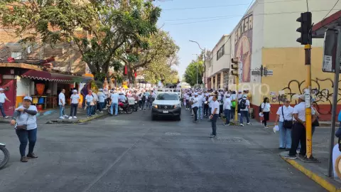 Tráfico en Chilpancingo por manifestaciones del Día del Trabajo