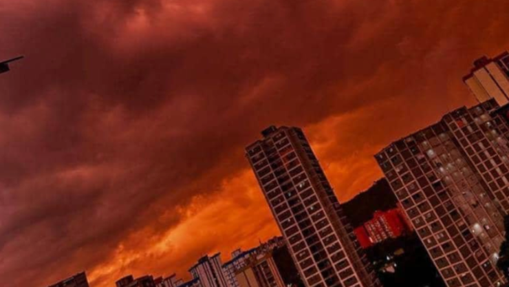 Cielo de Venezuela se TIÑE DE ROJO tras terremotos