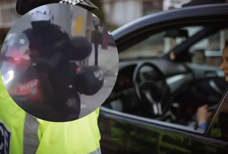 Reportera de FIA persigue a policía extorsionador de Naucalpan