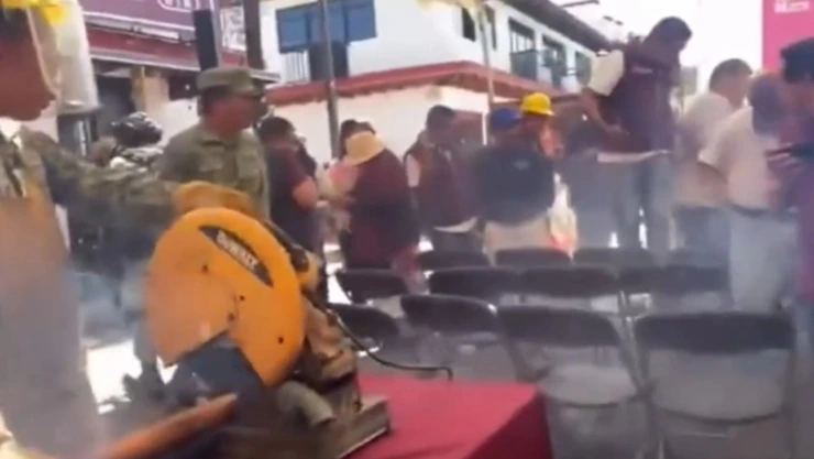 Accidente durante una jornada de desarme en Michoacán