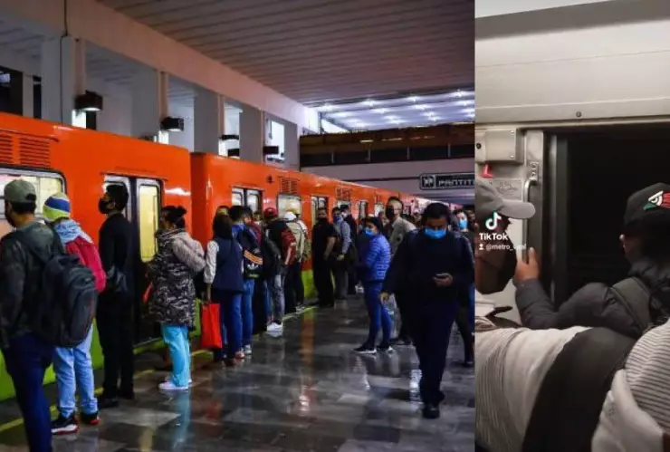 Metro de la CDMX circula con puertas abiertas