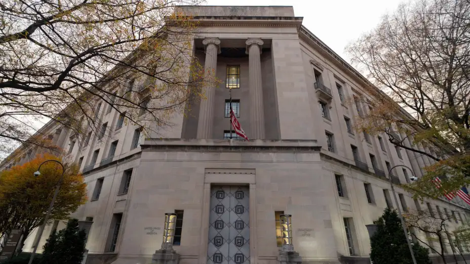 Edificio del Departamento de Justicia de EU, en Washington.