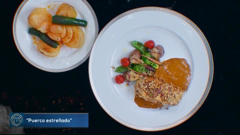 Platillos MasterChef México, puerco estrellado