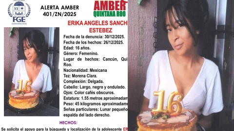 Buscan a Erika Ángeles Sánchez Estebez, de 16 años, desaparecida desde hace una semana en Cancún: Esto se sabe