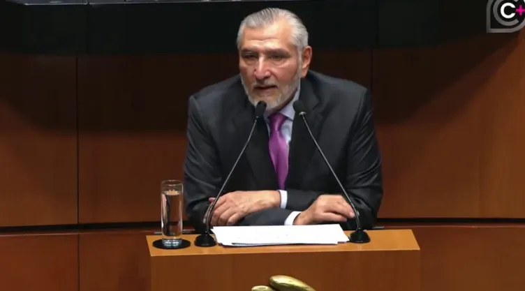 Adán Augusto habla en el Congreso