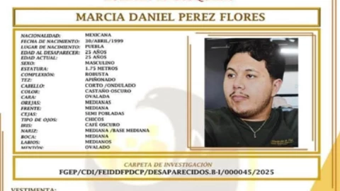 Daniel Pérez Flores desaparecido Puebla