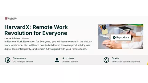 Harvard ofrece curso para mejorar productividad en Home Office; así puedes tomarlo