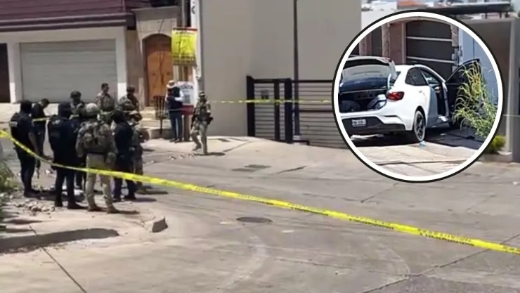 Atacan vehículo a balazos en Colinas de San Miguel