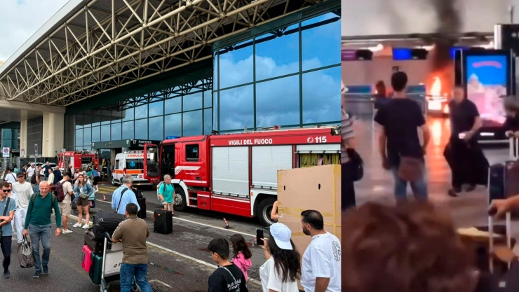 Incendio aeropuerto Milán