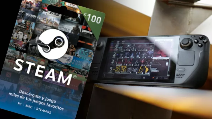 Estafan a abuelita con tarjetas de regalo de Steam