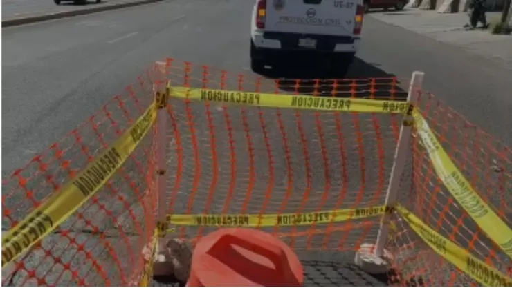 Se forma socavón en Avenida de la Convención de 1914 en Aguascalientes hoy 13 de febrero; ¿habrá cierres viales?